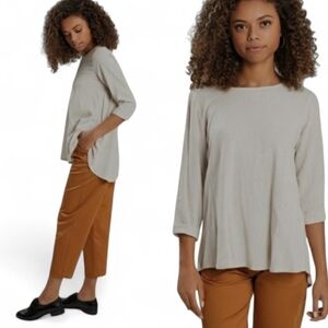 Amanda Moss NEALA Linen Blend Tunic Top